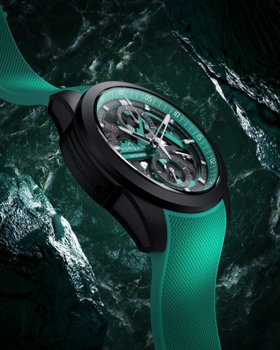 Bild von NORQAIN Independence Skeleton Chrono Jade Limited Edition