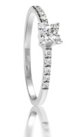 Bild von Verlobungsring LOEE aus Weißgold mit Diamanten