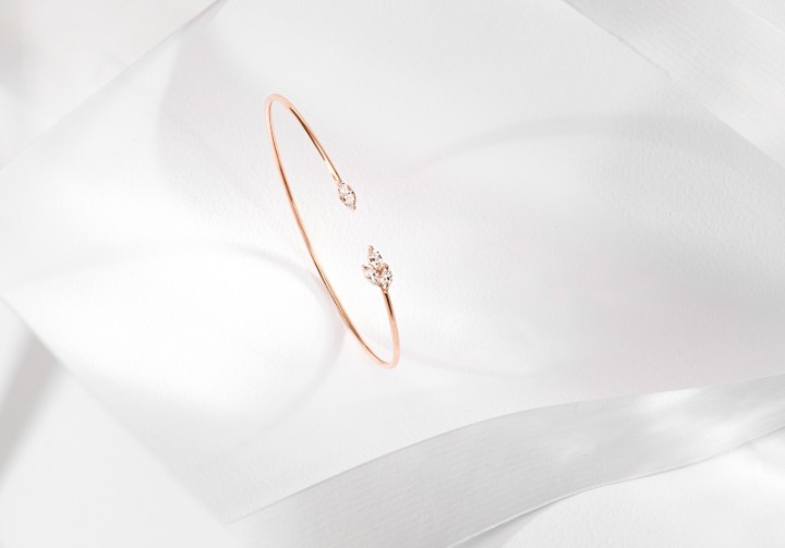 Bild von Armband LOEE Gaia z růžového zlata s diamanty