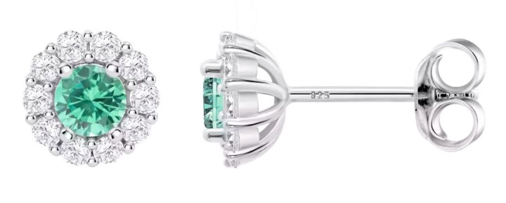 Bild von Ohrring Lotus Silver Fantasy