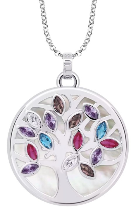 Bild von Damenhalskette Lotus Silver Tree of Life