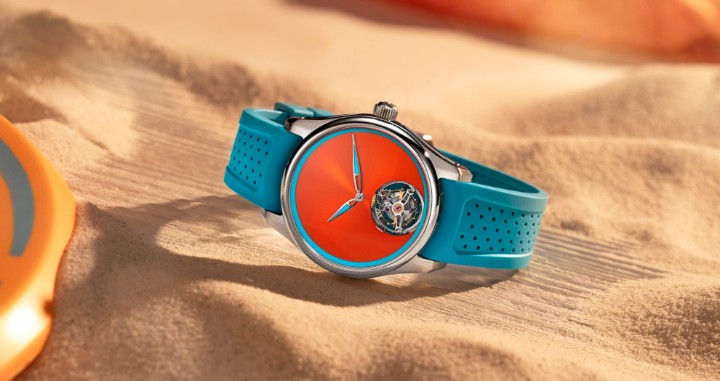 Bild von H. Moser & Cie Pioneer Tourbillon Spiced Aqua