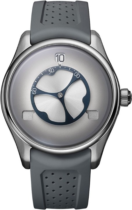 Bild von H. Moser & Cie Pioneer Flying Hours White Fumé