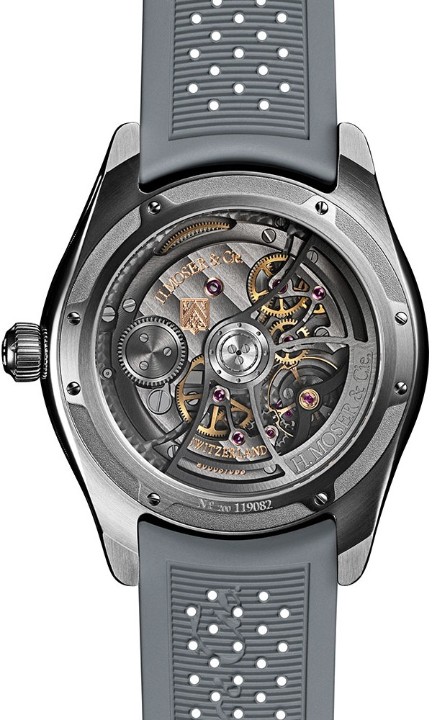 Bild von H. Moser & Cie Pioneer Flying Hours White Fumé