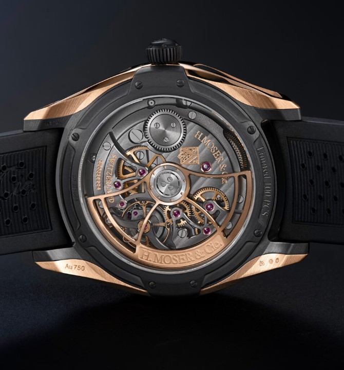 Bild von H. Moser & Cie Pioneer Flying Hours Aventurine Limited Edition