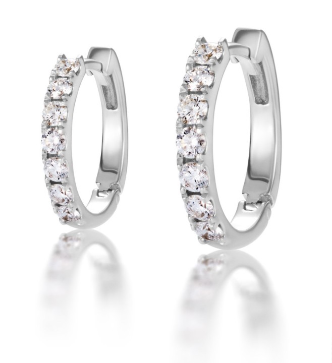 Bild von Ohrring LOEE Glare z bílého zlata s diamanty