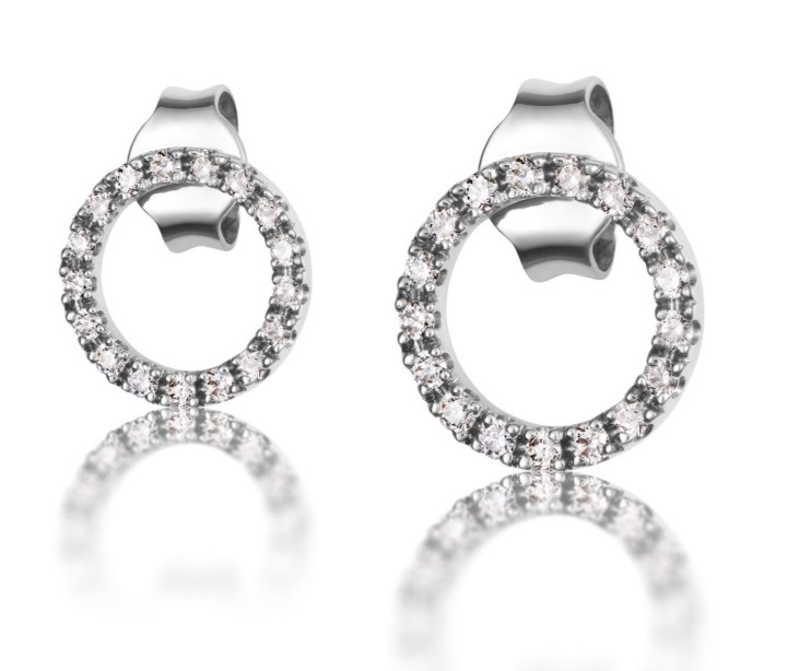 Bild von Ohrring LOEE Pure z bílého zlata s diamanty