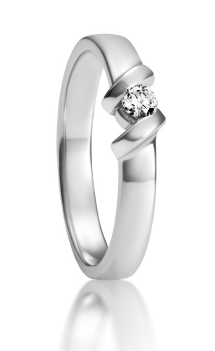 Bild von Ring LOEE Essence z bílého zlata s diamantem