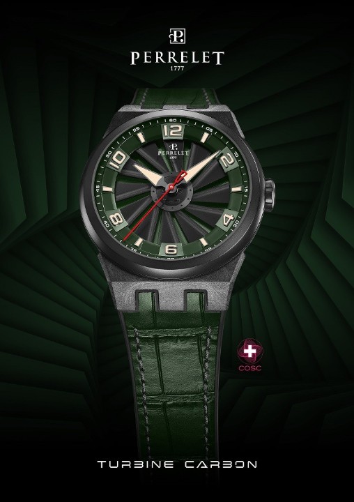 Bild von Perrelet Turbine Carbon Forest Green