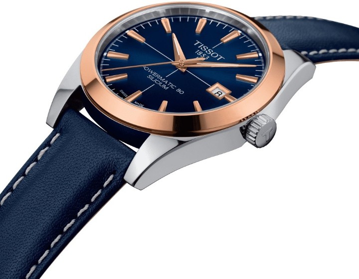 Bild von Tissot Gentleman Powermatic 80 Silicium 18k Gold Bezel