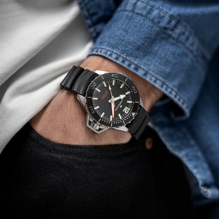 Bild von Hamilton Khaki Navy Frogman Auto