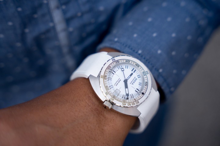 Bild von Doxa SUB 300 Whitepearl