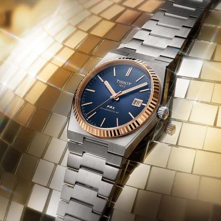 Bild von Tissot PRX Powermatic 80 18k Gold Bezel