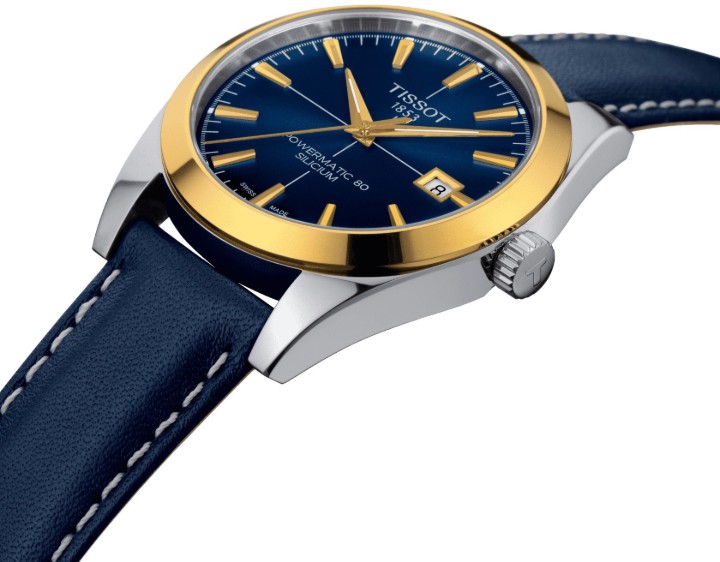 Bild von Tissot Gentleman Powermatic 80 Silicium 18k Gold Bezel