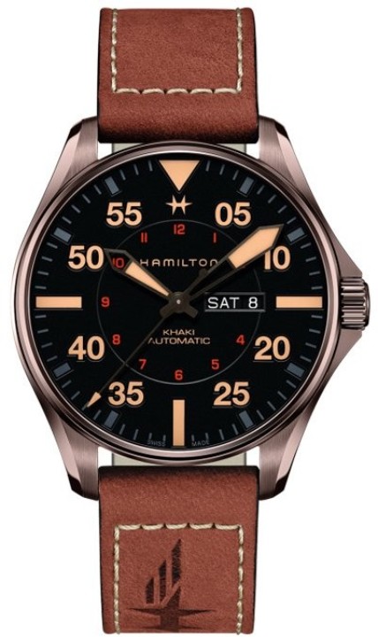 Bild von Hamilton Khaki Aviation Pilot Day Date