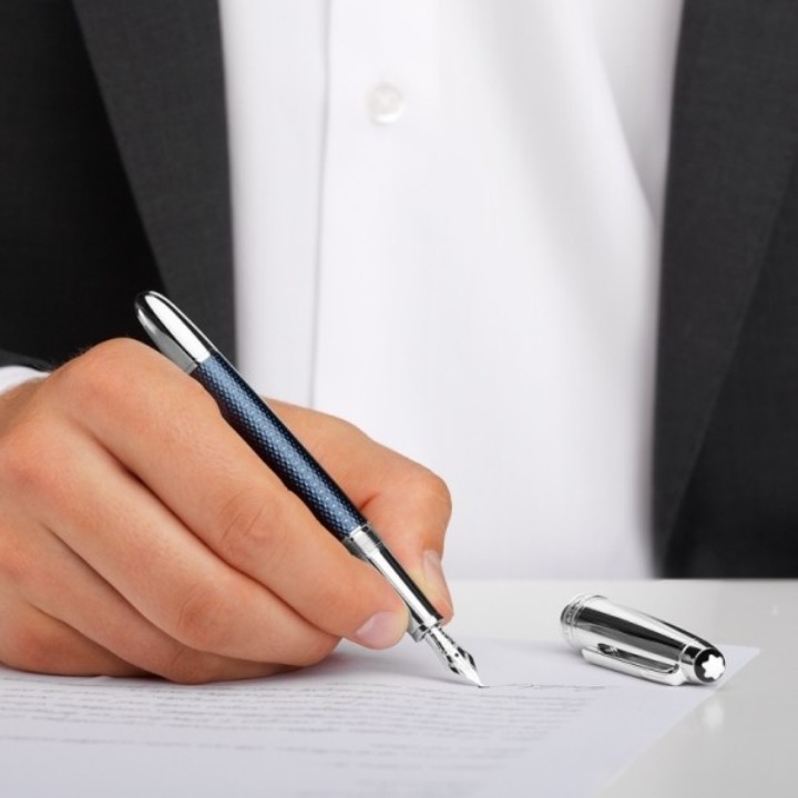 Bild von Füllfederhalter Montblanc Meisterstück Solitaire Blue Hour