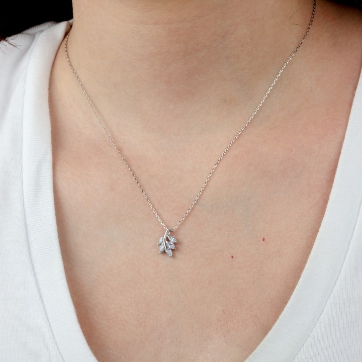 Bild von Damenhalskette Lotus Silver Pure Essential