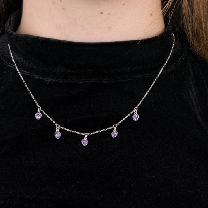 Bild von Damenhalskette Lotus Silver Trendy