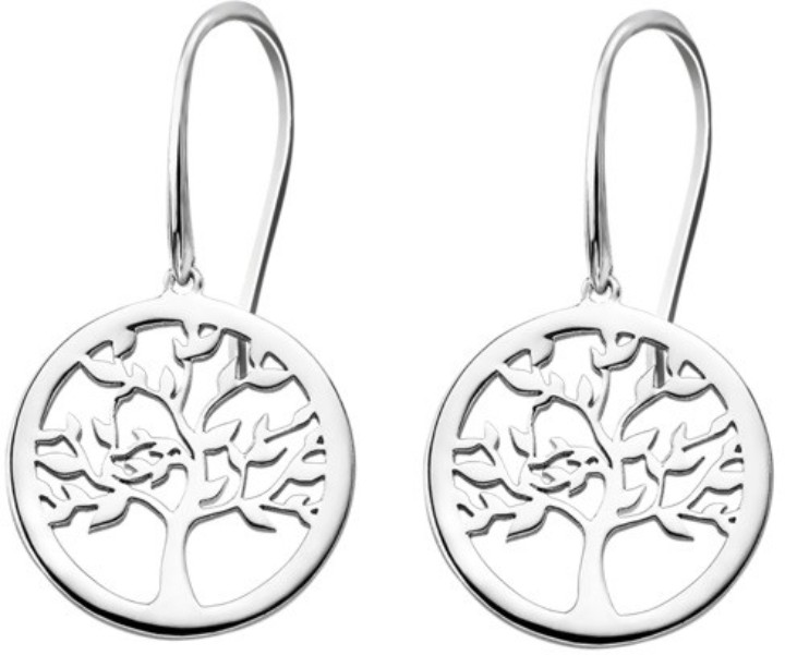 Bild von Ohrring Lotus Silver Tree of Life