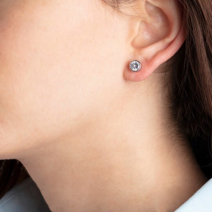 Bild von Ohrring Lotus Silver Pure Essential