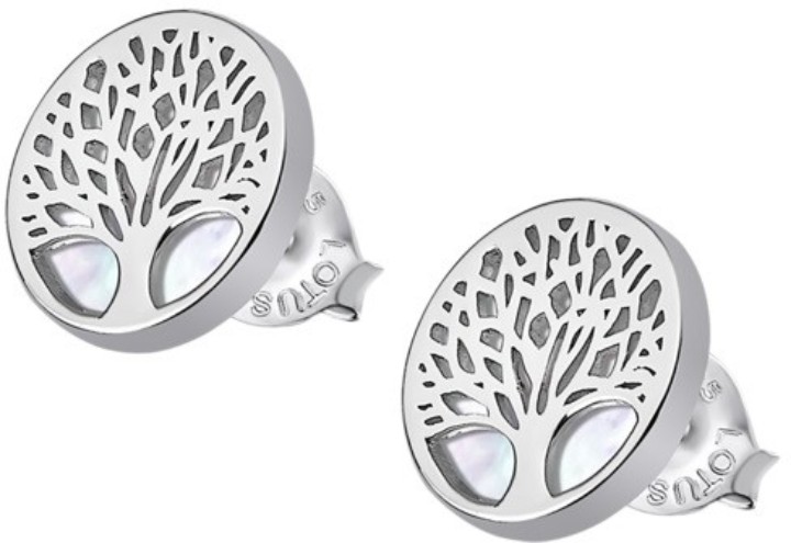 Bild von Ohrring Lotus Silver Tree of Life