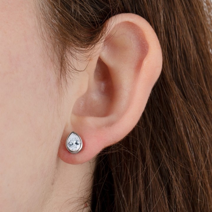 Bild von Ohrring Lotus Silver Pure Essential