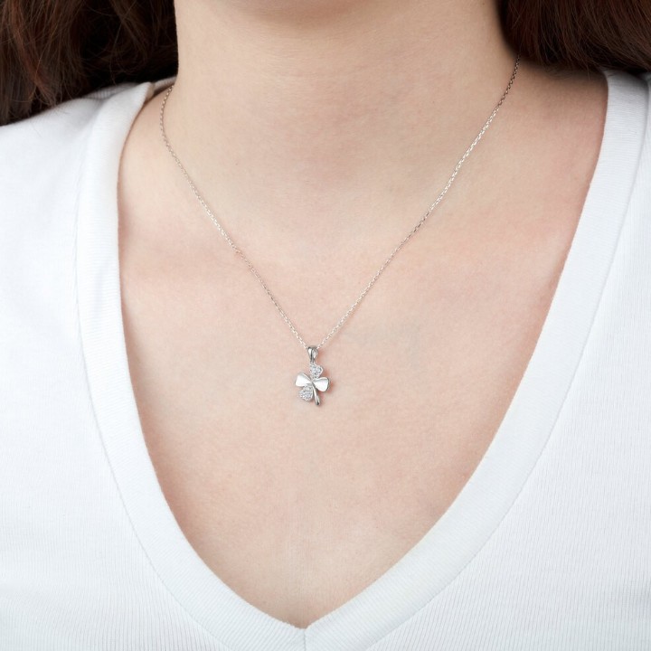 Bild von Damenhalskette Lotus Silver Pure Essential