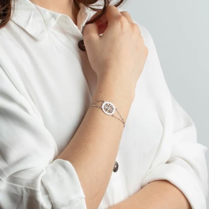 Bild von Damenarmband Lotus Silver Tree of Life