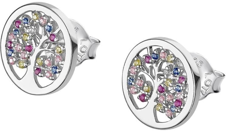 Bild von Ohrring Lotus Silver Tree of Life