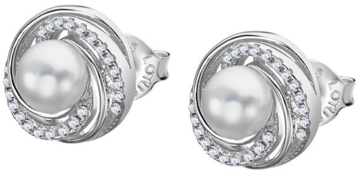 Bild von Ohrring Lotus Silver Pearls