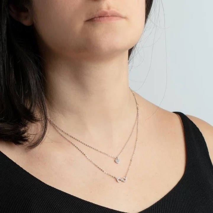 Bild von Damenhalskette Lotus Silver Trendy