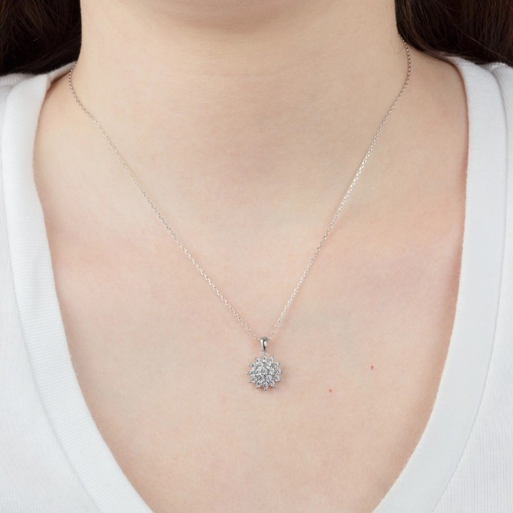 Bild von Damenhalskette Lotus Silver Pure Essential