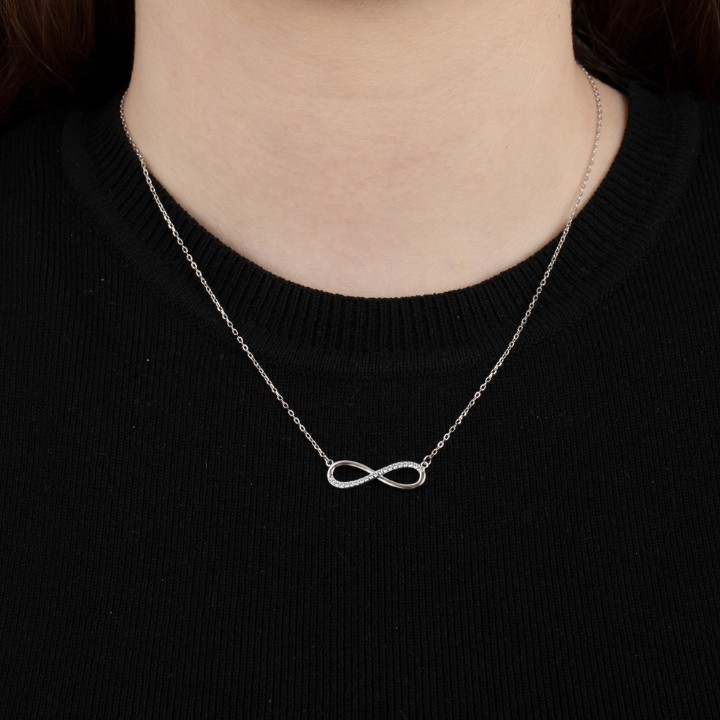 Bild von Damenhalskette Lotus Silver Trendy