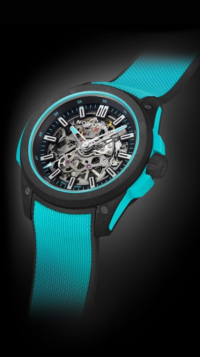 Bild von Norqain Independence Wild One Skeleton Turquoise