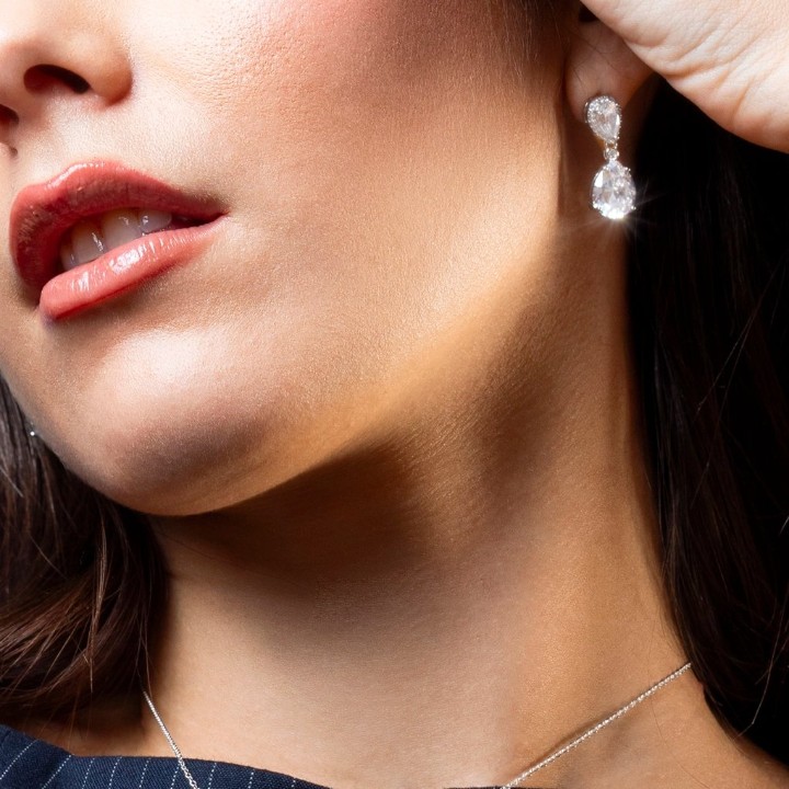 Bild von Ohrring Lotus Silver Colors