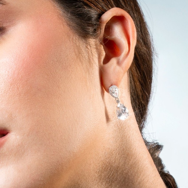 Bild von Ohrring Lotus Silver Colors