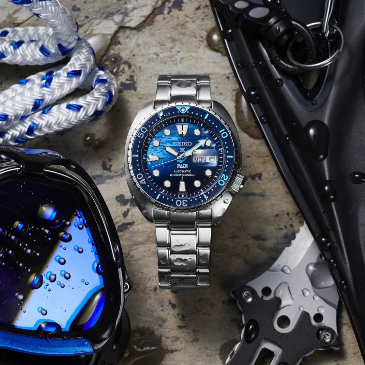 Bild von Seiko Prospex Sea ‘Great Blue’ Turtle Scuba PADI Special Edition