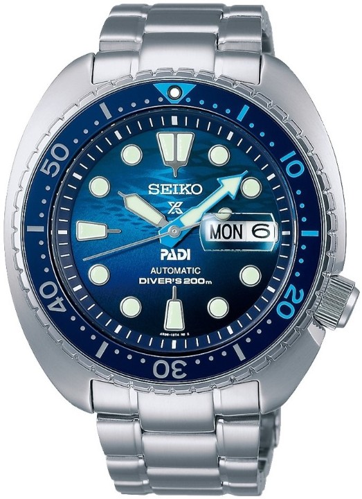 Bild von Seiko Prospex Sea ‘Great Blue’ Turtle Scuba PADI Special Edition