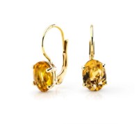 Bild von Ohrringe LOEE Palette aus Gelbgold mit Citrine