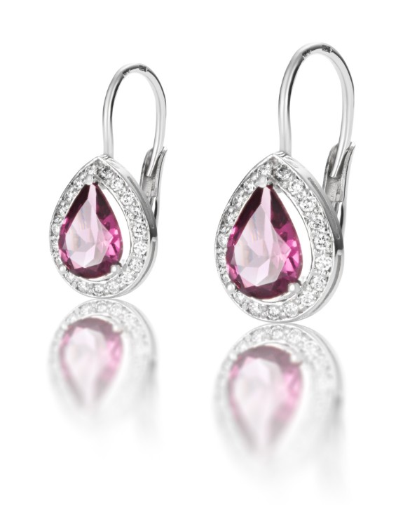 Bild von Ohrring LOEE Palette Diamonds z bílého zlata s diamanty a turmalíny