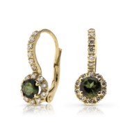 Bild von Ohrring LOEE Palette Diamonds ze žlutého zlata s diamanty a multisafíry