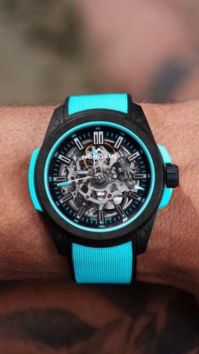 Bild von Norqain Independence Wild One Skeleton Turquoise