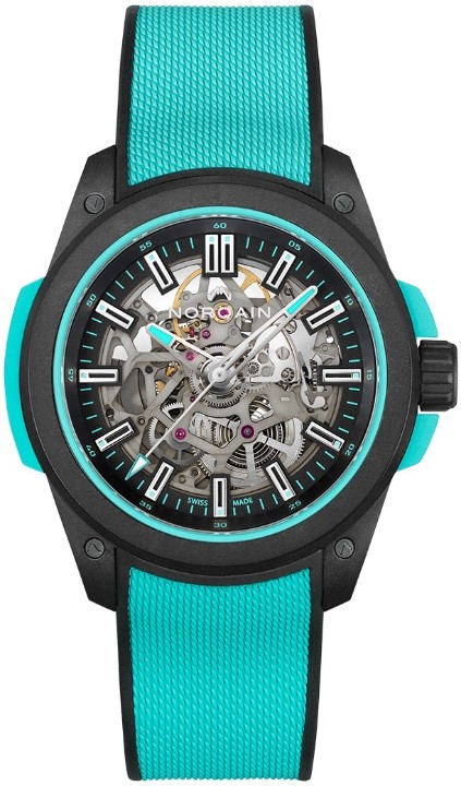 Bild von Norqain Independence Wild One Skeleton Turquoise