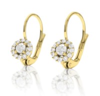 Bild von Ohrring LOEE Palette Diamonds ze žlutého zlata s diamanty