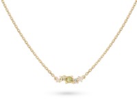 Bild von Halskette LOEE Sparkle ze žlutého zlata s diamanty a multisafíry