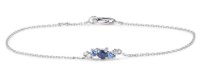 Bild von Armband LOEE Sparkle z bílého zlata s diamanty a multisafíry