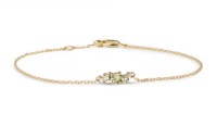 Bild von Armband LOEE Sparkle ze žlutého zlata s diamanty a multisafíry