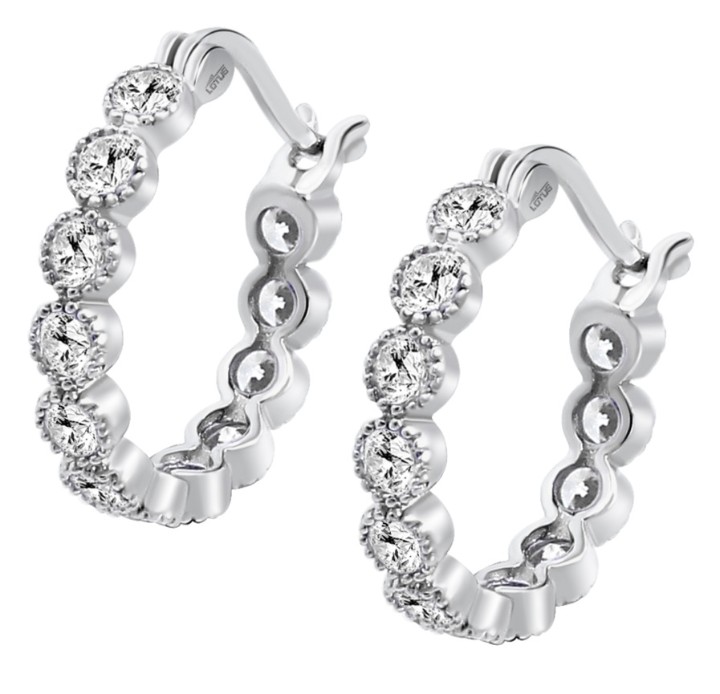 Bild von Ohrring Lotus Silver Sinfos
