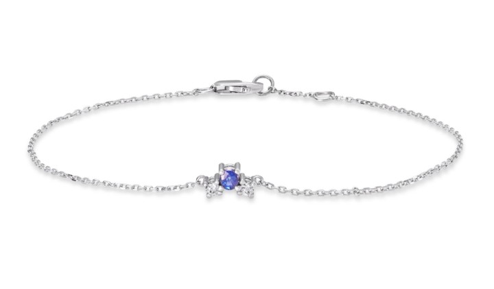 Bild von Armband LOEE Sparkle z bílého zlata s diamanty a multisafírem