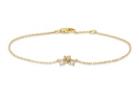 Bild von Armband LOEE Sparkle ze žlutého zlata s diamanty a multisafírem